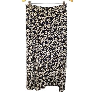 Vintage exact change Floral maxi skirt size women's 11